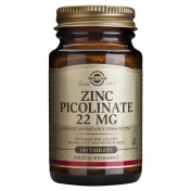 Solgar Zinc Picolinate  22mg Tabs 100