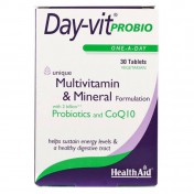 Health Aid Day-Vit Probio 2billion Probiotic & Coq10 30tabs