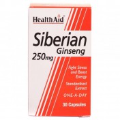 Health Aid Siberian Ginseng 250mg Capsules 30