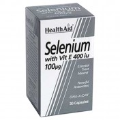 Health Aid Selenium 100μg with Vitamin E 400iu Capsules 30