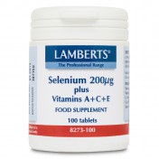 Lamberts Selenium 200μg Plus A+C+E 100tabs