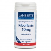 Lamberts Vitamin B2 Riboflavin 50mg 100caps
