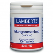 Lamberts Manganese 4mg Amino Acid Chelate 100caps