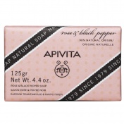 Apivita Φυσικό Σαπούνι Τριαντάφυλλο & Μαύρο Πιπέρι 125gr