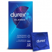 Durex Classic Natural Κανονική Εφαρμογή 12τεμ