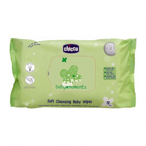 Chicco Baby Moments Απαλά Μωρομάντηλα Χωρίς Καπάκι 72τμχ