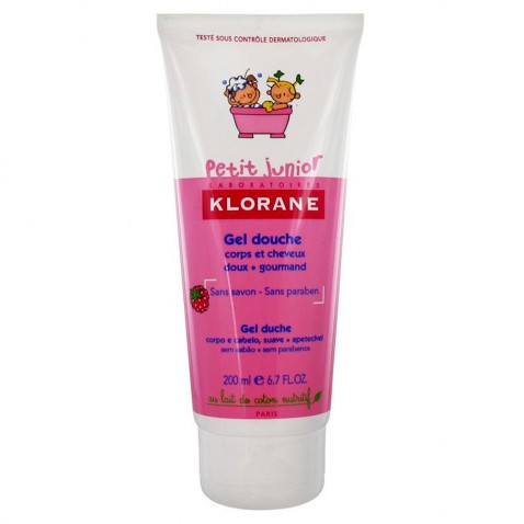 Klorane Petit Junior Gel Douche Shampoo Framboise 200ml
