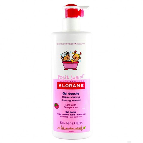 Klorane Petit Junior Gel Douche Shampoo Framboise 500ml