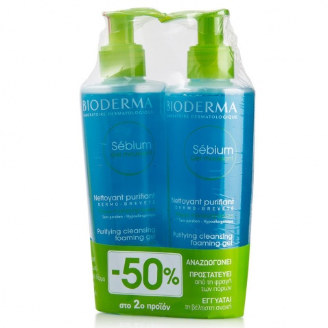 Bioderma Sebium Gel Moussant 200ml -50% στο 2ο Προϊόν 55520