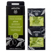 Apivita Express Beauty Scrub Προσώπου με Ελιά για Βαθιά Απολέπιση 2x8ml