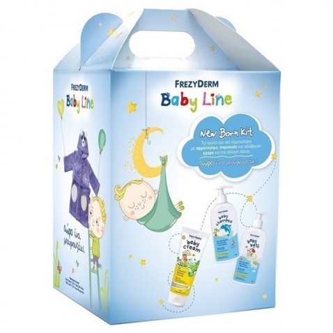 Frezyderm Promo New Born Kit Boy Baby Cream 175ml & Baby Bath 200ml & Baby Shampoo 200ml & ΔΩΡΟ Μπουρνούζι για Αγοράκι