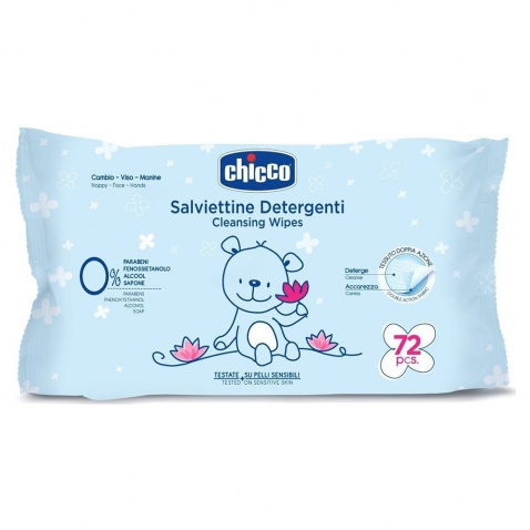 Chicco Cleansing Wipes 72τμχ
