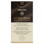 Apivita My Color Elixir Μόνιμη βαφή Μαλλιών N4,0 Φυσικό καστανό