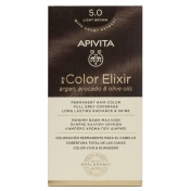 Apivita My Color Elixir Μόνιμη βαφή Μαλλιών N5,0 Καστανό ανοιχτό
