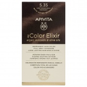 Apivita My Color Elixir Μόνιμη βαφή Μαλλιών N5,35 Καστανό ανοιχτό μελί μαονί