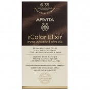 Apivita My Color Elixir Μόνιμη βαφή Μαλλιών N6,35 Ξανθό σκούρο μελί μαονί