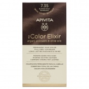 Apivita My Color Elixir Μόνιμη βαφή Μαλλιών N7,35 Ξανθό μελί μαονί