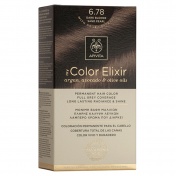 Apivita My Color Elixir Μόνιμη βαφή Μαλλιών N6,78 Ξανθό σκούρο μπεζ περλέ