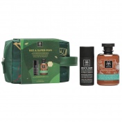 Apivita Promo Pack Bee A Superman Men’s Care Ενυδατική Κρέμα-Gel με Κέδρο & Πρόπολη 50ml & Refreshing Fig Αφρόλουτρο 300ml σε ένα Υπέροχο Νεσεσέρ