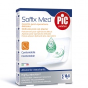 Pic Soffix Med 10x8cm 5τμχ Αποστειρωμένη Αντικολλητική Αυτοκόλλητη Γάζα