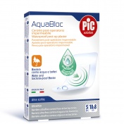 Pic Aquabloc 10x8cm 5τμχ Αποστειρωμένη Αδιάβροχη Αυτοκόλλητη Γάζα