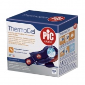 Pic Thermogel 10x26cm Μαξιλαράκι Πολλών Χρήσεων για Θεραπεία Θερμότητας & Ψύχους με ύφασμα & ελαστική λωρίδα