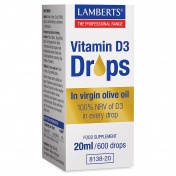 Lamberts Vitamin D3 Drops 20ml 600drops