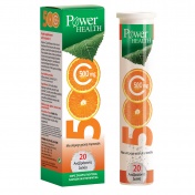 Power Health Vitamin C 500mg με γεύση Πορτοκάλι 20 eff. tabs