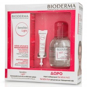 Bioderma Sensibio Light Cream 40ml με ΔΩΡΟ Sensibio H2O Solution Micellaire 100ml & Sensibio Eye Gel 2ml