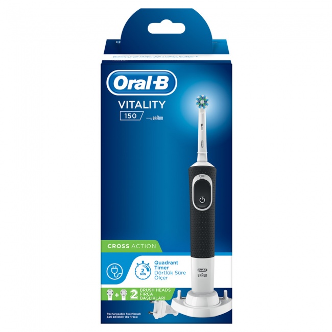 oral b vitality black cross action