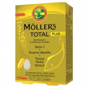 Moller's Total Plus Ωμέγα 3 Βιταμίνες & Μέταλλα 28 caps + 28 tabs