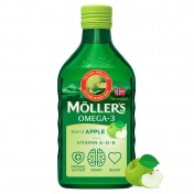 Moller's Μουρουνέλαιο (Cod Liver Oil) Apple Flavour 250ml