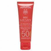 Apivita Bee Sun Safe  Anti-Spot & Anti-Age Defence Tinted Face Cream SPF50 50ml