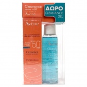 Avene Cleanance Solaire SPF50+ 50ml & ΔΩΡΟ Gel Nettoyant 100ml