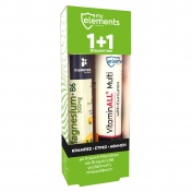 My Elements Magnesium 300mg with Vit. Β6 20eff.tabs & VitaminALL with Curcumin 20eff.tabs - Promo 1+1