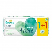 Pampers Aqua Pure Wipes 48τμχ 1+1 Δώρο