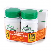 Doctor's Formulas Promo Pack Vitamin C Fast Action 1000mg 30tabs & Optimum Zinc 30caps με ΔΩΡΟ Vitamin D3 2000IU 60caps