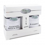 Power Health Classics Platinum Range Hair Tone Nails & Skin 30 Caps & ΔΩΡΟ B-Complex 20tabs - Promo Pack 1+1