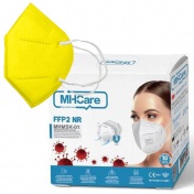MHCare Μάσκα Υψηλής Προστασίας FFP2/KN95 Κίτρινο 10τεμ