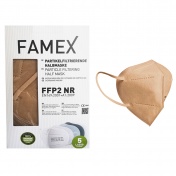 Famex Mask Μάσκα Υψηλής Προστασίας FFP2/KN95 Μπεζ 10τεμ