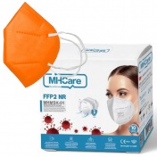 MHCare Μάσκα Υψηλής Προστασίας FFP2/KN95 Πορτοκαλί 10τεμ