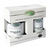 Power Health Platinum Range Vitamin E 400iu 30caps & ΔΩΡΟ Vitamin C 1000mg 20tabs - Promo Pack 1+1