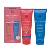 Apivita Bee Sun Safe Beach Essentials Hydra Fresh Face & Body Milk SFP50 100ml & After Sun Cool & Sooth Face & Body Gel-Cream 100ml
