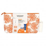Vichy Promo Pack Capital Soleil Anti-Dark Spot Teinte Creme SPF50+ 50ml & ΔΩΡΟ Mineral 89 10ml σε Υπέροχο Καλοκαιρινό Νεσεσέρ