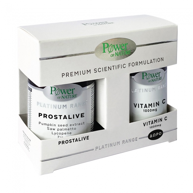 Power Health Platinum Range Prostalive 30tabs & ΔΩΡΟ Vitamin C 1000mg