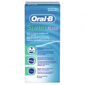 Oral B Super Floss Οδοντικό Νήμα με Κερί 50τμχ