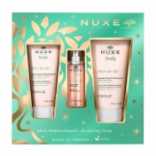 Nuxe Promo Pack Body Reve De The Gelee de Douche 100ml, Eau Exaltante Parfumante 30ml & Gommage Granite 150ml