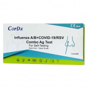 CorDx Influenza A/B + Covid-19 + RSV Combo Ag Rapid Self Test 1τεμ