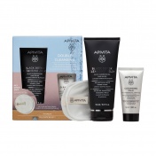 Apivita Promo Pack Black Detox Cleansing Jelly Face & Eyes 150ml & ΔΩΡΟ Cleansing Milk 3 in 1 Face & Eyes 50ml & Cotton Pads 2τμχ