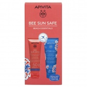 Apivita Bee Sun Safe Beach Essentials Hydra Fresh Face & Body Milk SPF50 100ml & After Sun Cool & Sooth Face & Body Gel-Cream 100ml
